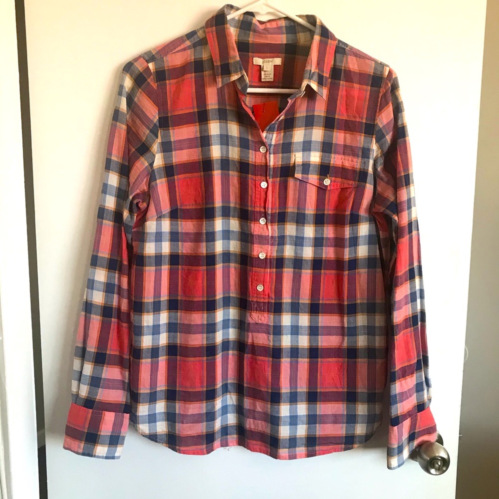 J. Crew Plaid Button Down Shirt - Size S